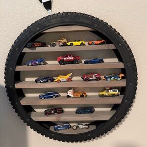 Custom Tire Shelf - Toy Car Display Shelf
